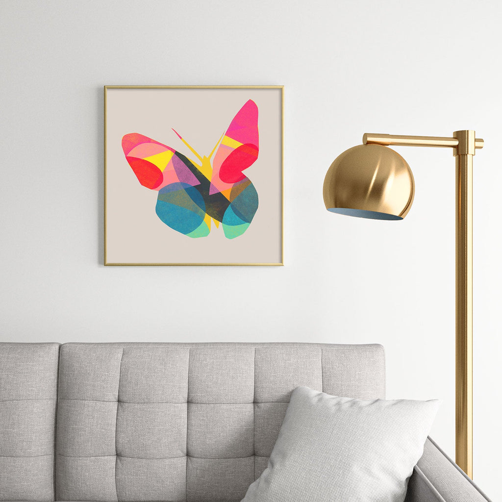 Garima Dhawan flight 1d Square Metal Framed Art Print