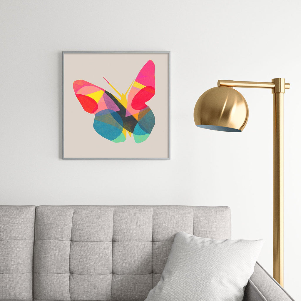 Garima Dhawan flight 1d Square Metal Framed Art Print