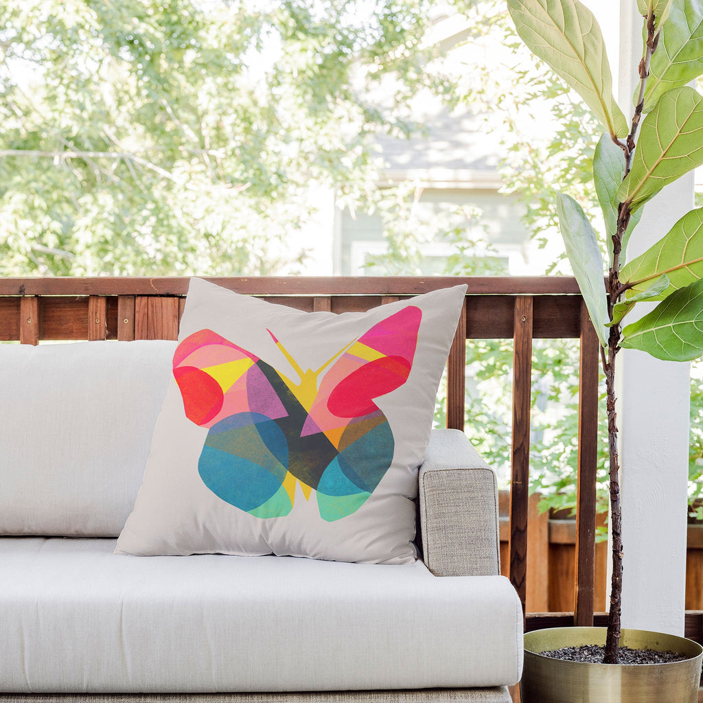Garima Dhawan flight 1d Outdoor Throw Pillow