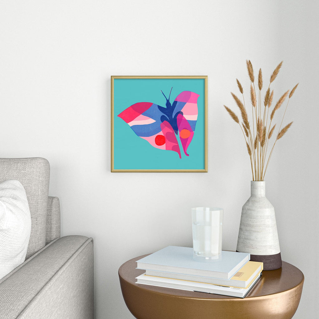 Garima Dhawan flight 2 Square Metal Framed Art Print