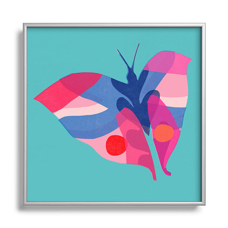 Garima Dhawan flight 2 Square Metal Framed Art Print