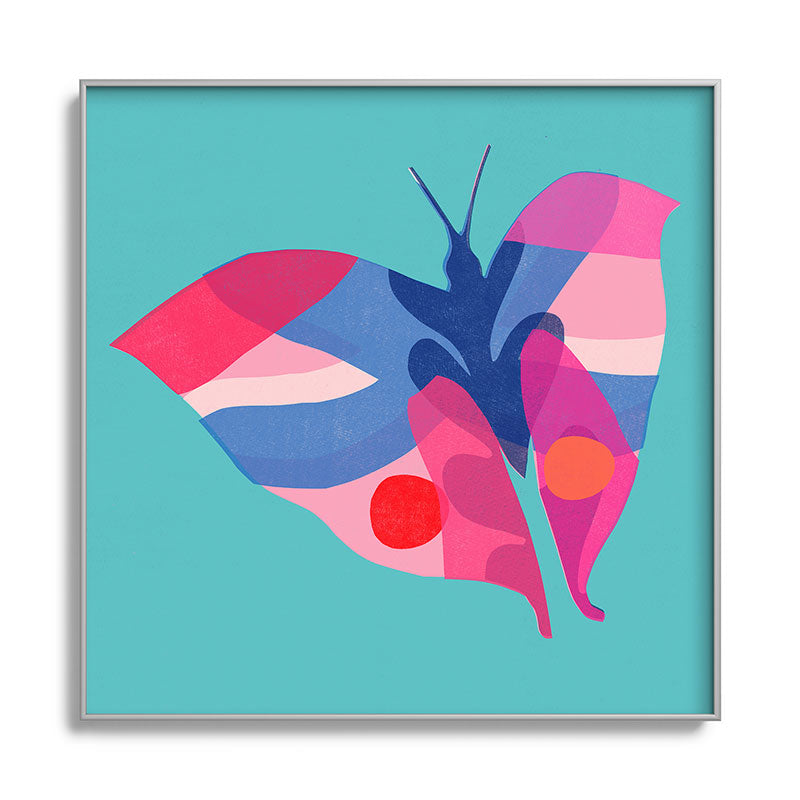 Garima Dhawan flight 2 Square Metal Framed Art Print
