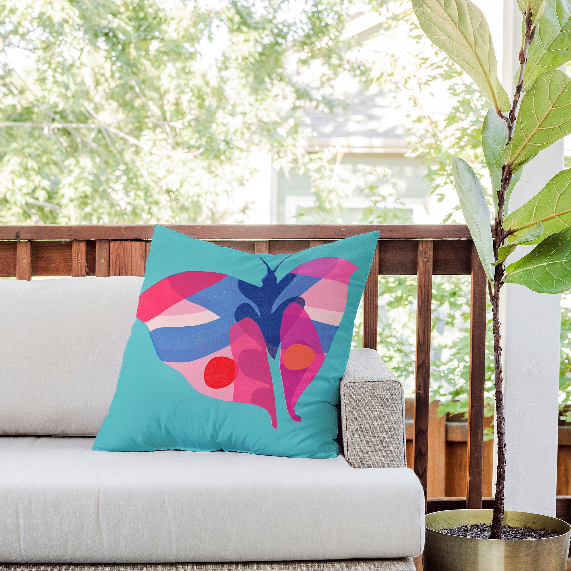 Garima Dhawan flight 2 Outdoor Throw Pillow