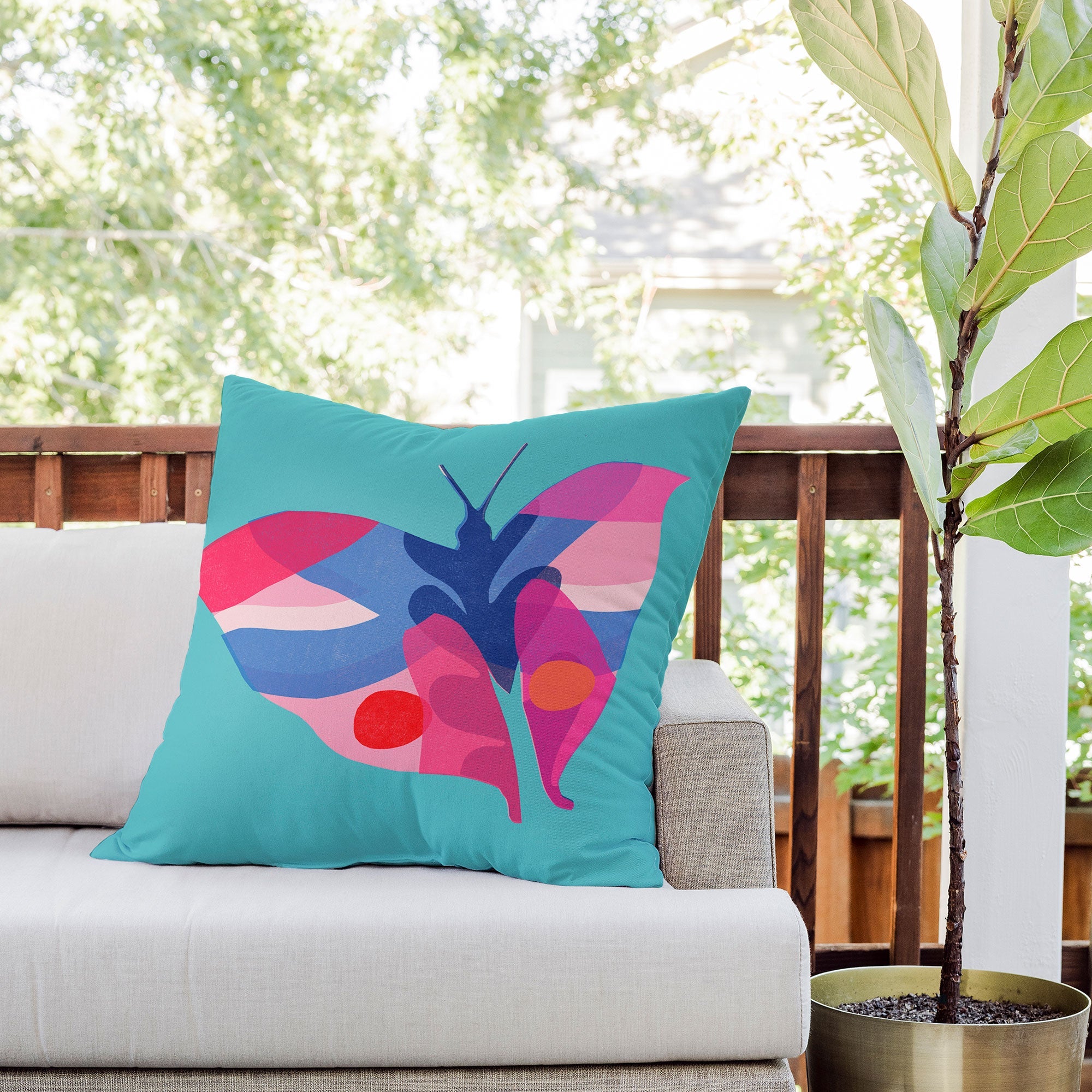 Garima Dhawan flight 2 Outdoor Throw Pillow