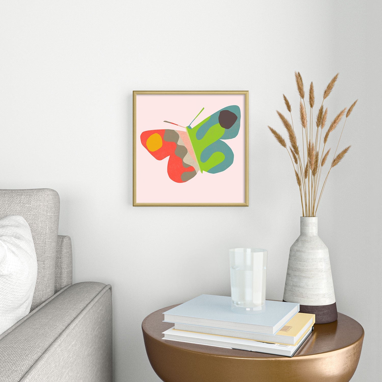 Garima Dhawan flight 3 Square Metal Framed Art Print
