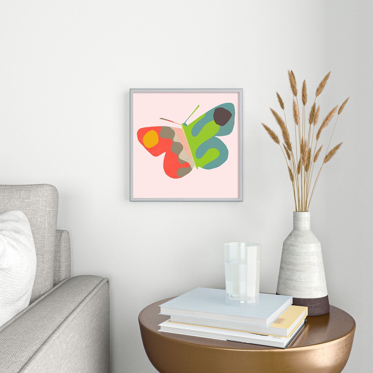 Garima Dhawan flight 3 Square Metal Framed Art Print