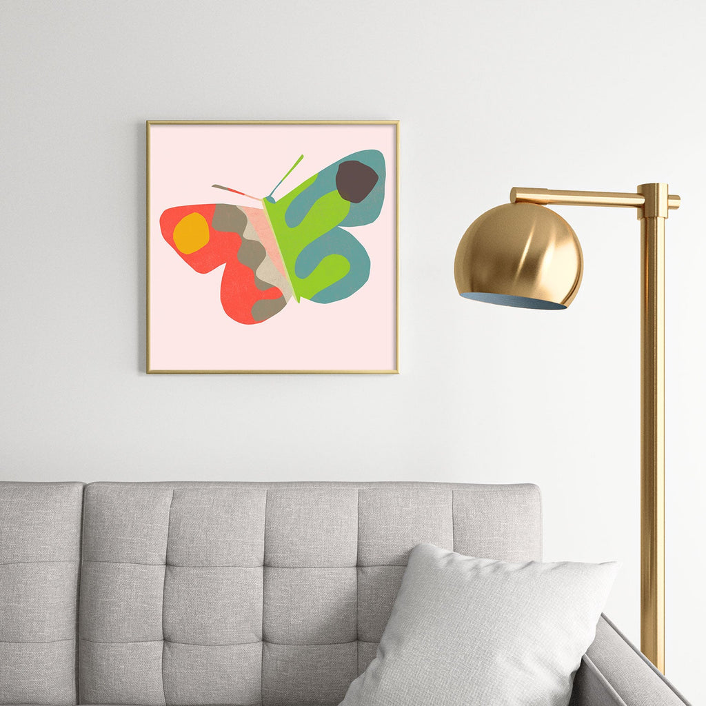Garima Dhawan flight 3 Square Metal Framed Art Print