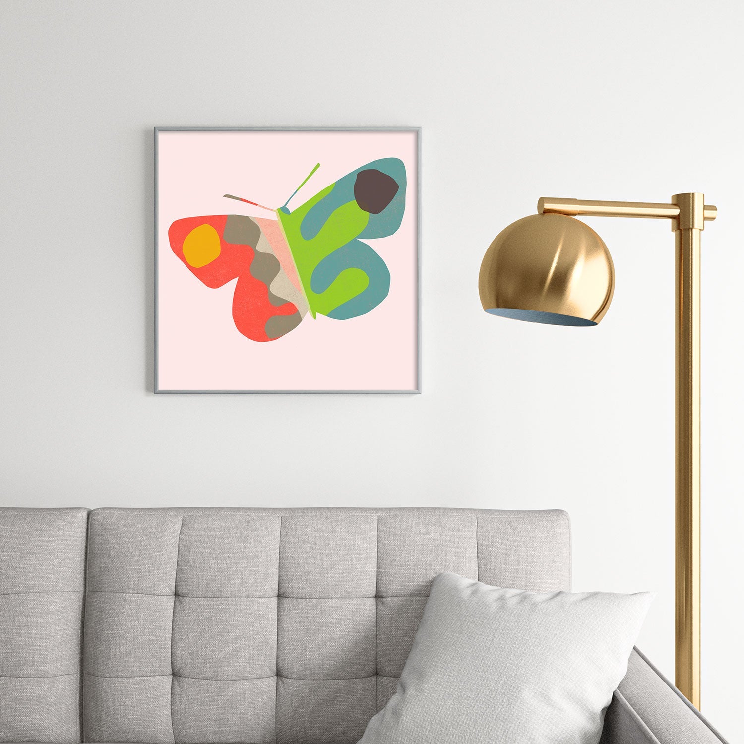 Garima Dhawan flight 3 Square Metal Framed Art Print