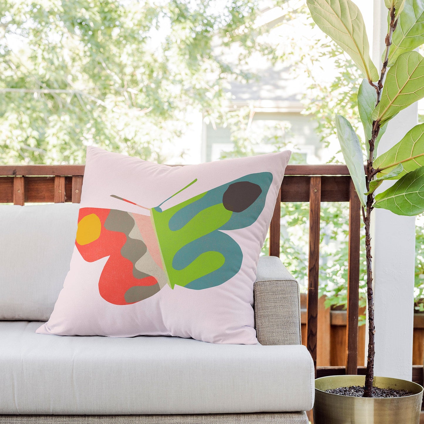 Garima Dhawan flight 3 Outdoor Throw Pillow