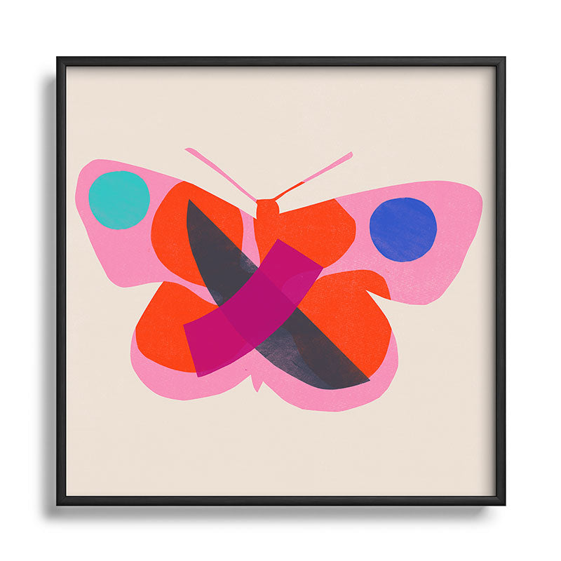 Garima Dhawan flight 4 Square Metal Framed Art Print