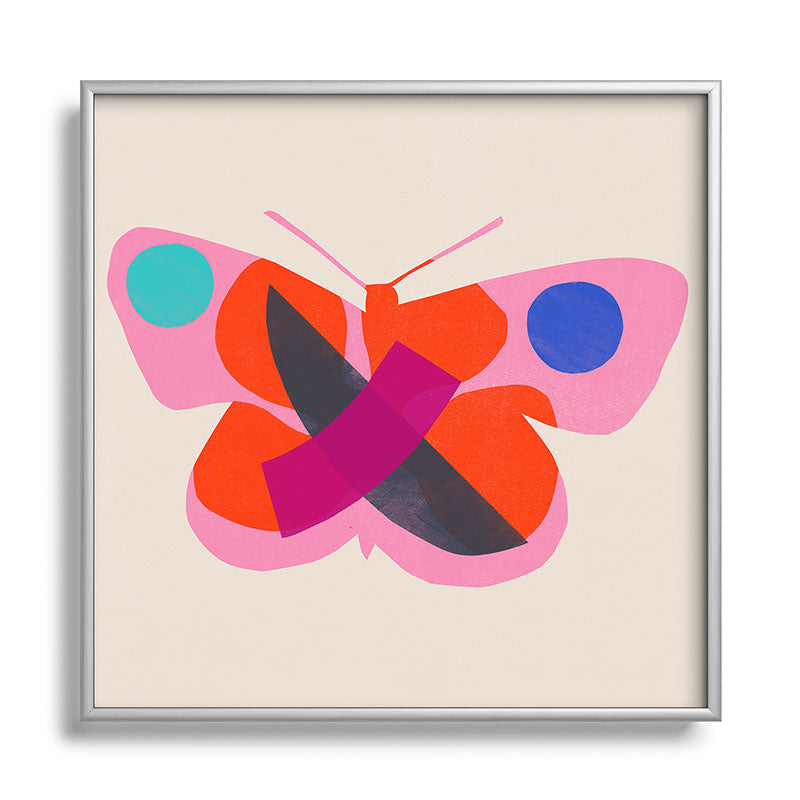 Garima Dhawan flight 4 Square Metal Framed Art Print