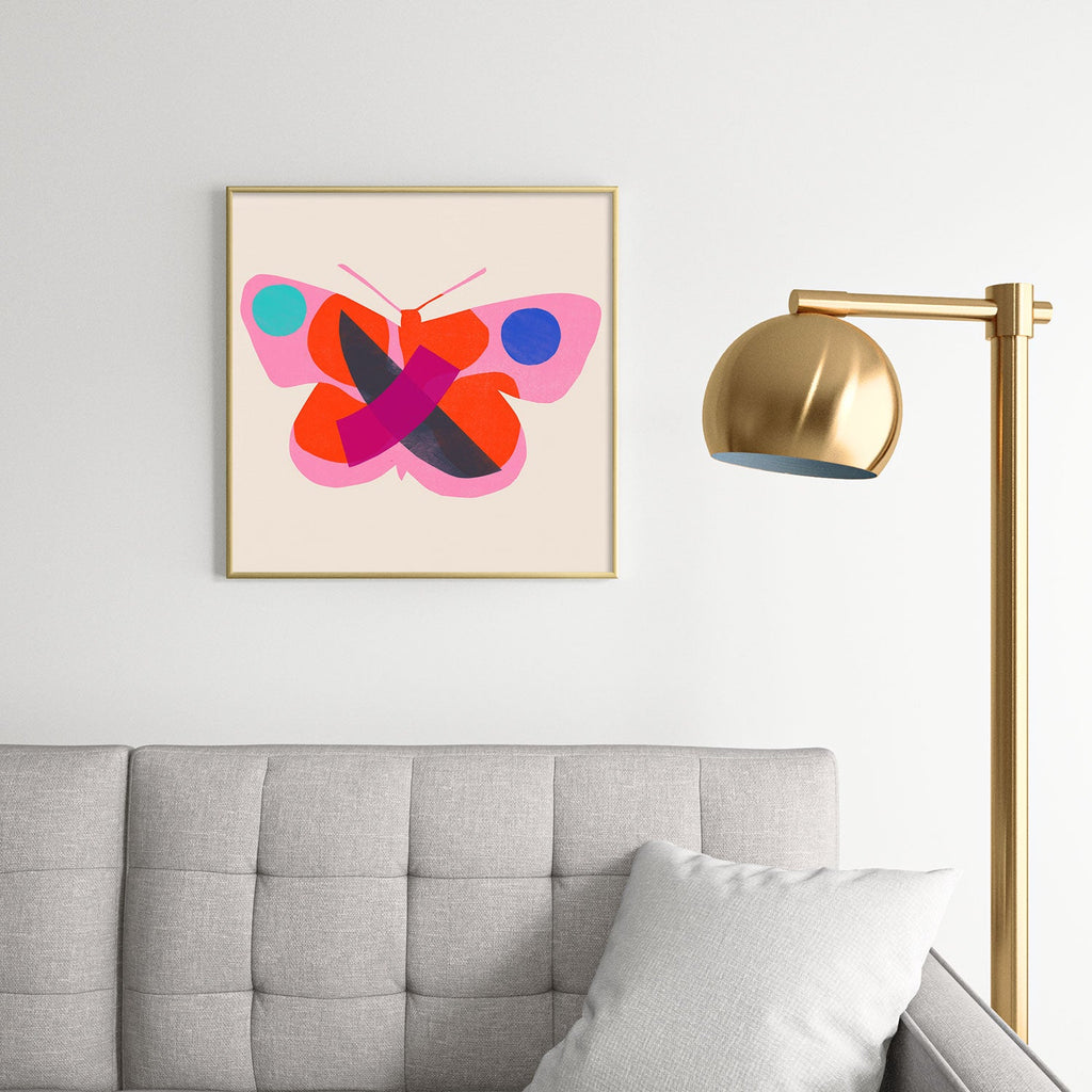 Garima Dhawan flight 4 Square Metal Framed Art Print