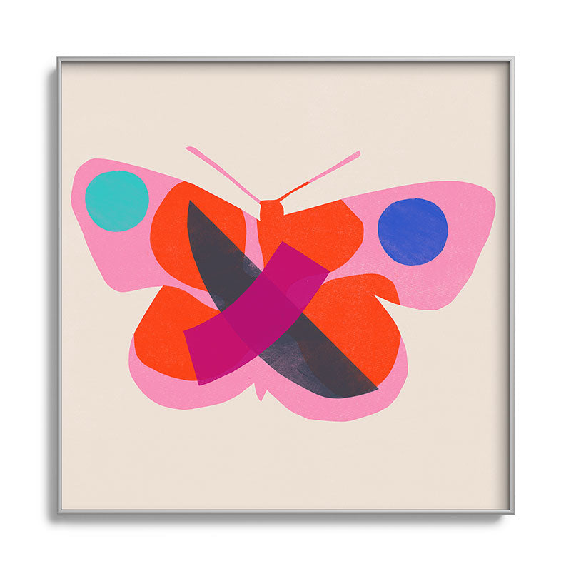 Garima Dhawan flight 4 Square Metal Framed Art Print