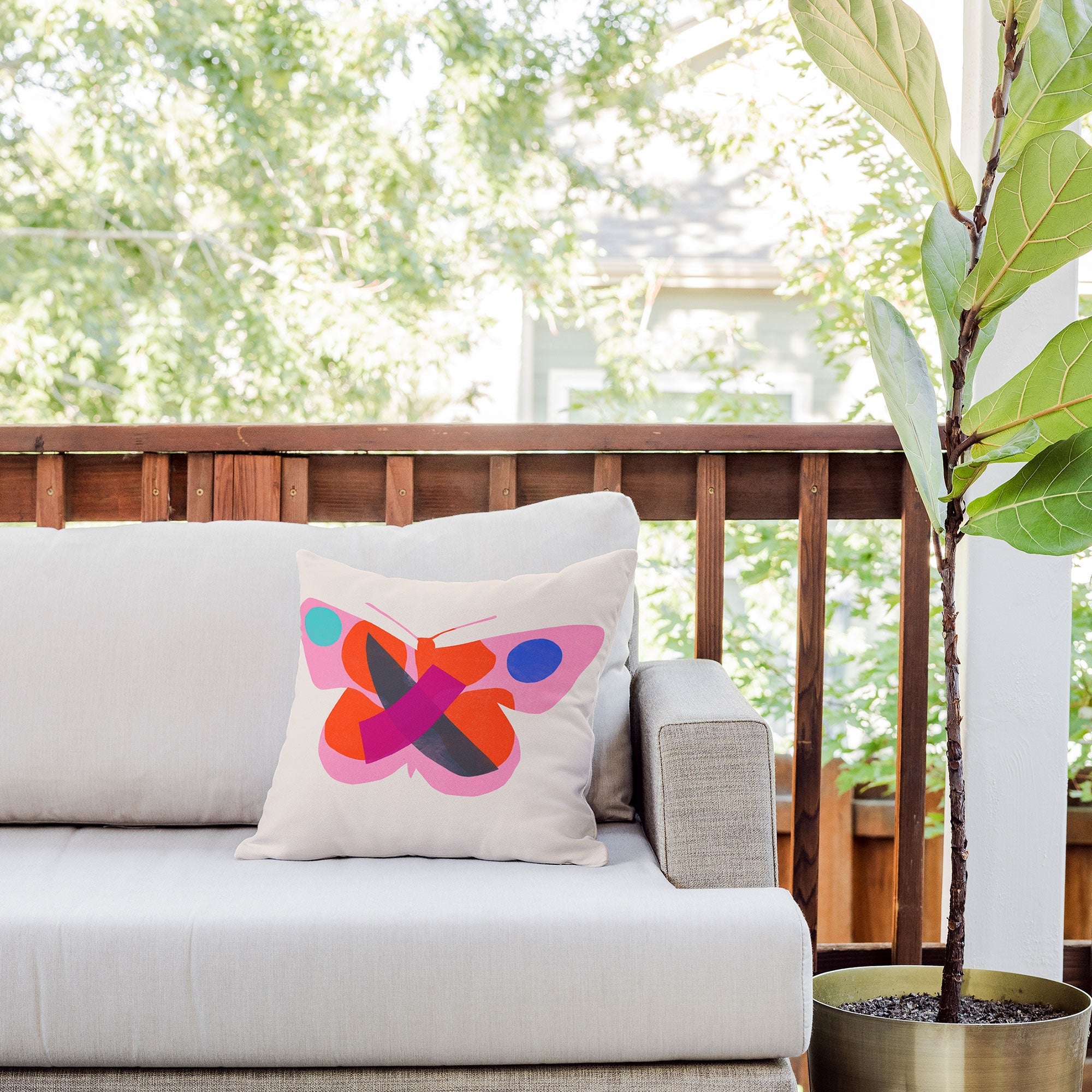 Garima Dhawan flight 4 Outdoor Throw Pillow