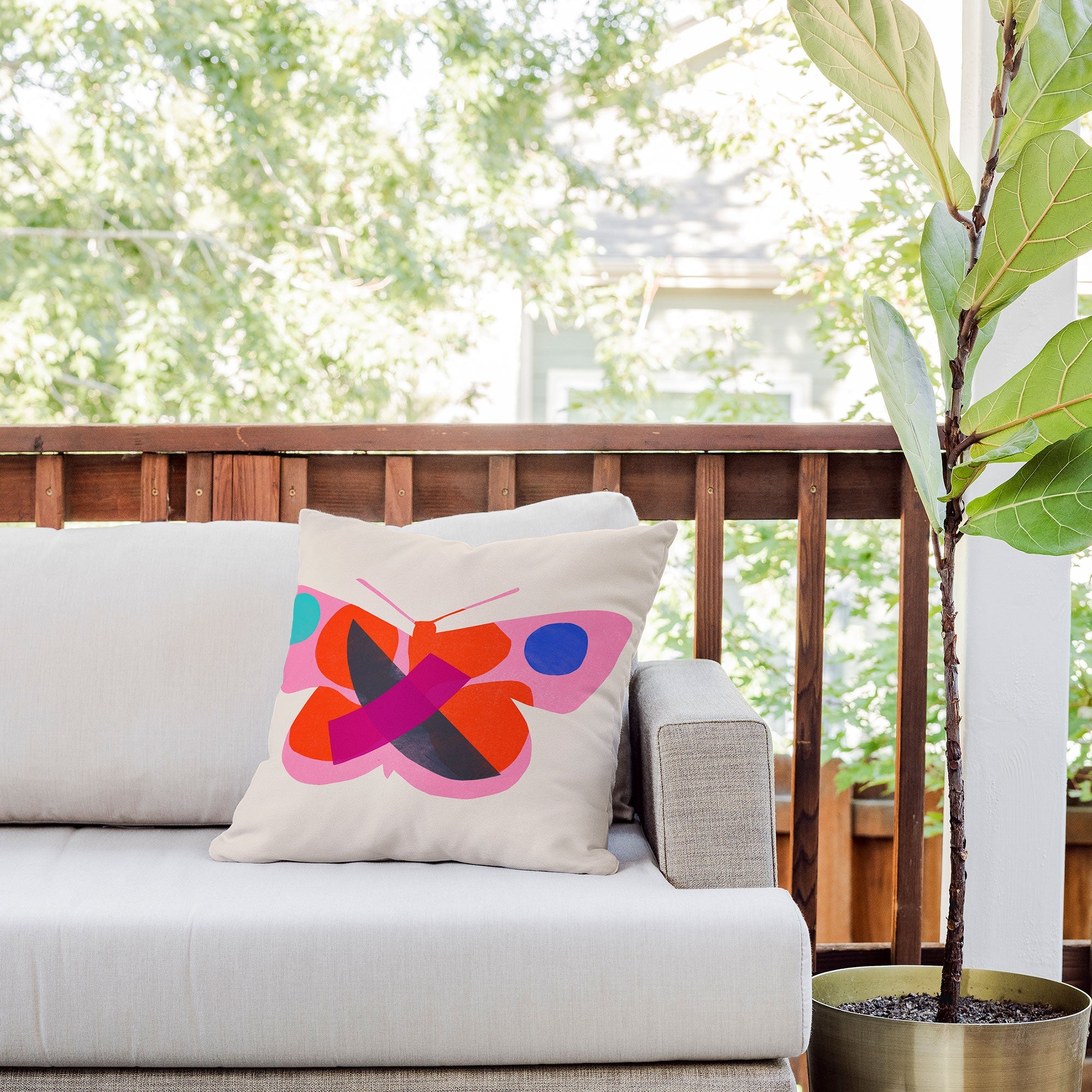 Garima Dhawan flight 4 Outdoor Throw Pillow