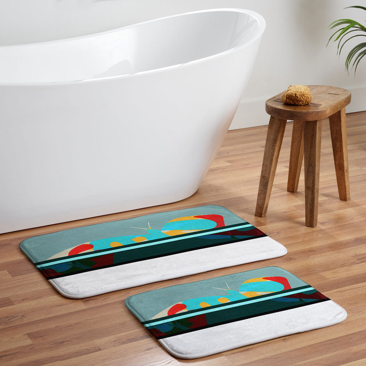 Garima Dhawan flight 5 Memory Foam Bath Mat