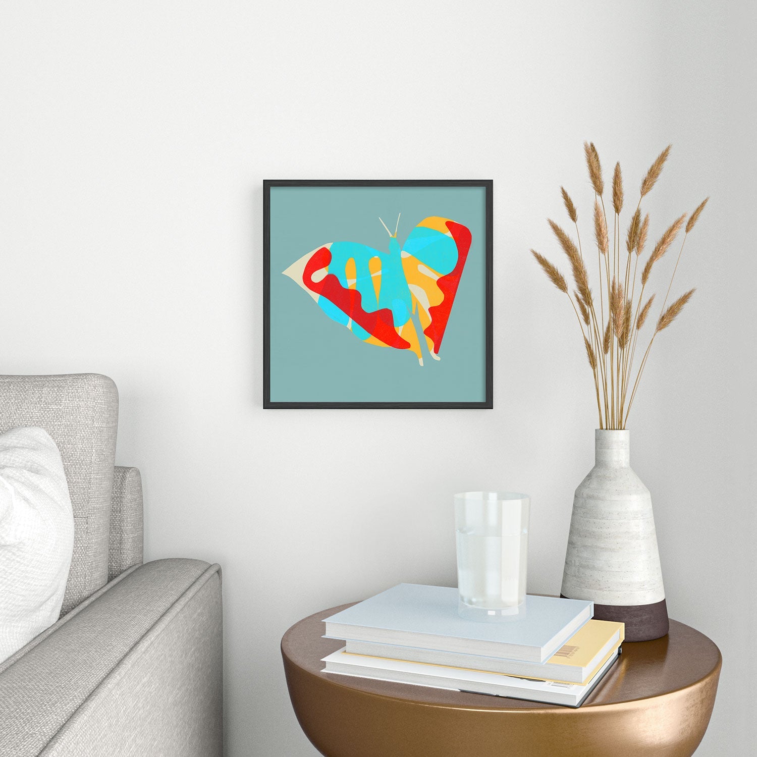 Garima Dhawan flight 5 Square Metal Framed Art Print