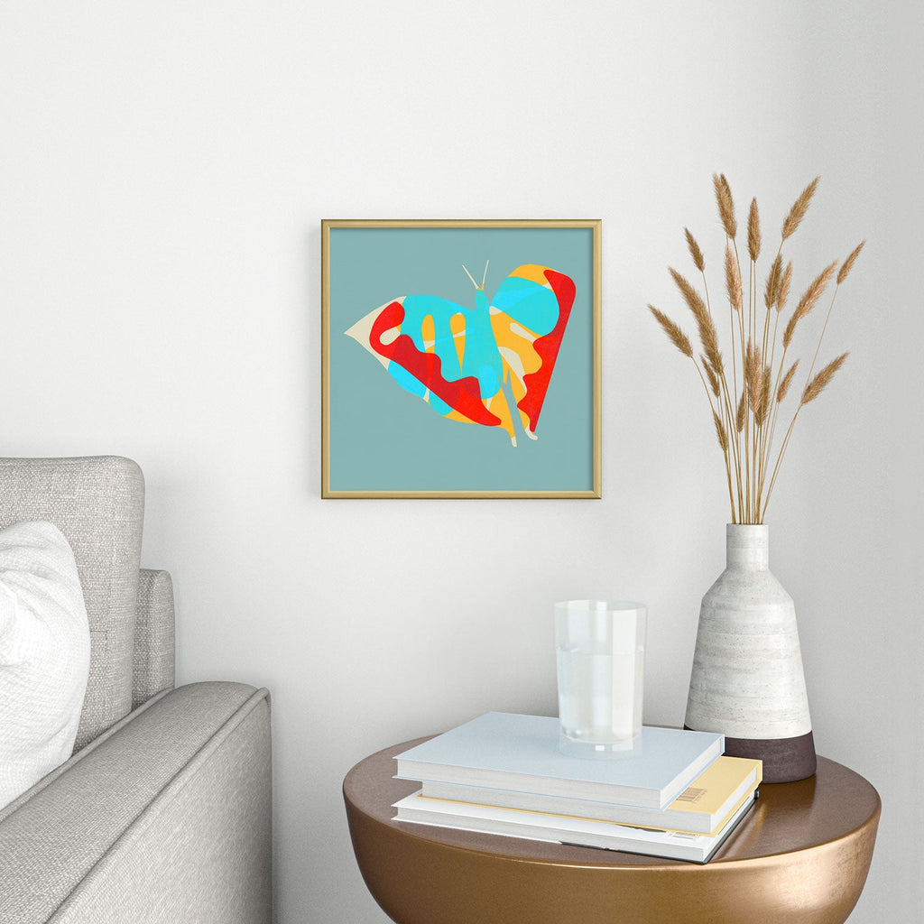Garima Dhawan flight 5 Square Metal Framed Art Print