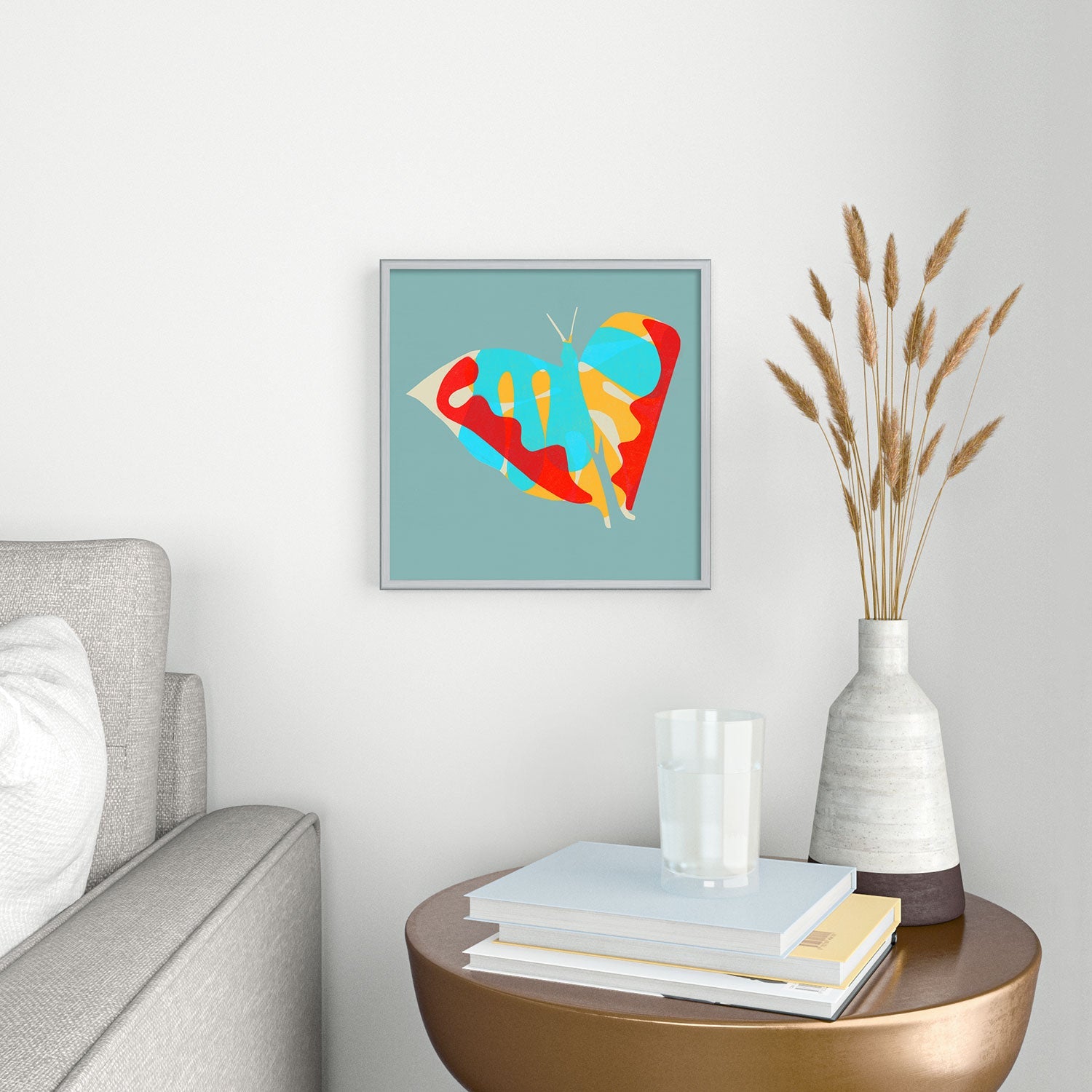 Garima Dhawan flight 5 Square Metal Framed Art Print