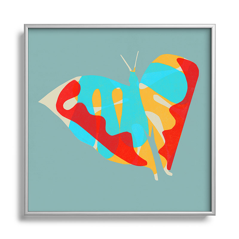 Garima Dhawan flight 5 Square Metal Framed Art Print