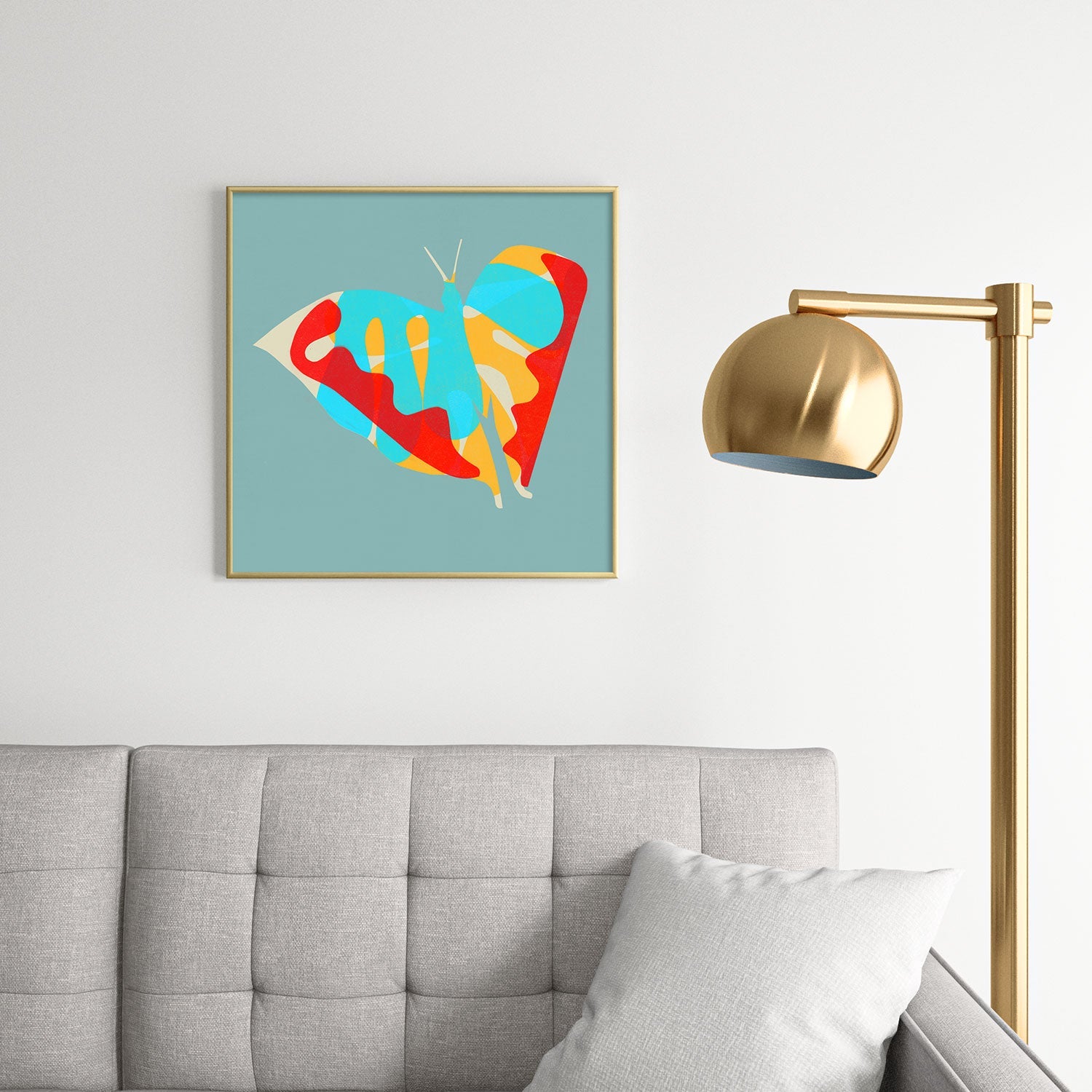 Garima Dhawan flight 5 Square Metal Framed Art Print