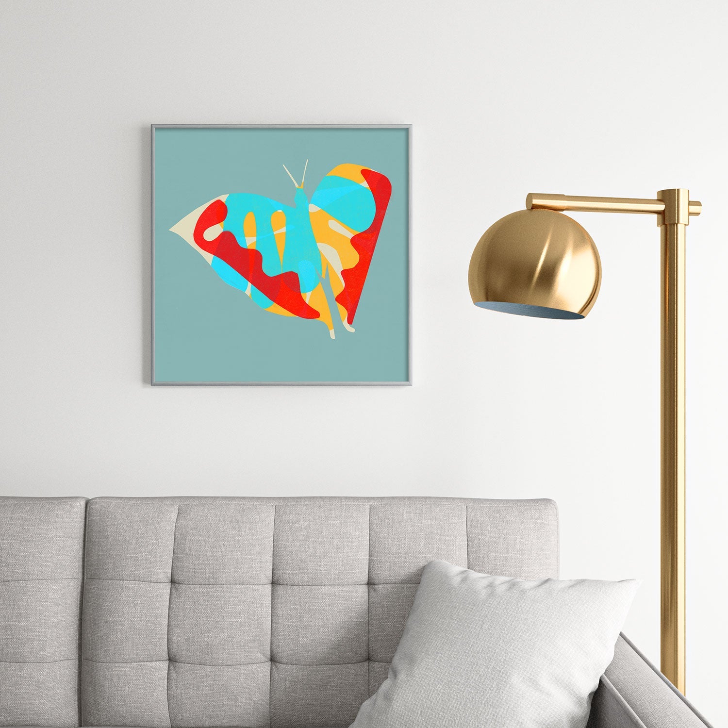 Garima Dhawan flight 5 Square Metal Framed Art Print