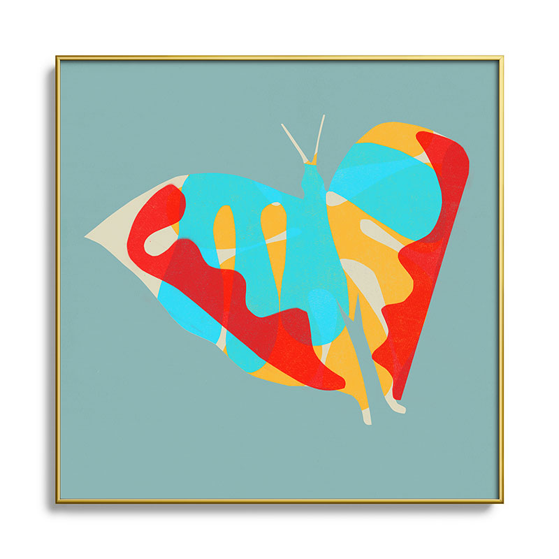 Garima Dhawan flight 5 Square Metal Framed Art Print