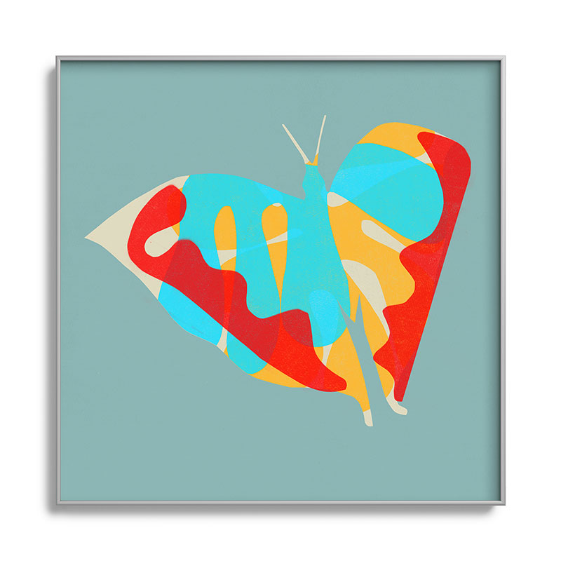 Garima Dhawan flight 5 Square Metal Framed Art Print