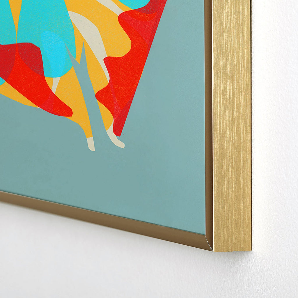 Garima Dhawan flight 5 Square Metal Framed Art Print