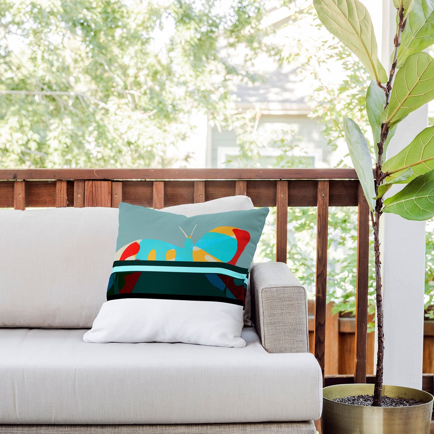 Garima Dhawan flight 5 Outdoor Throw Pillow