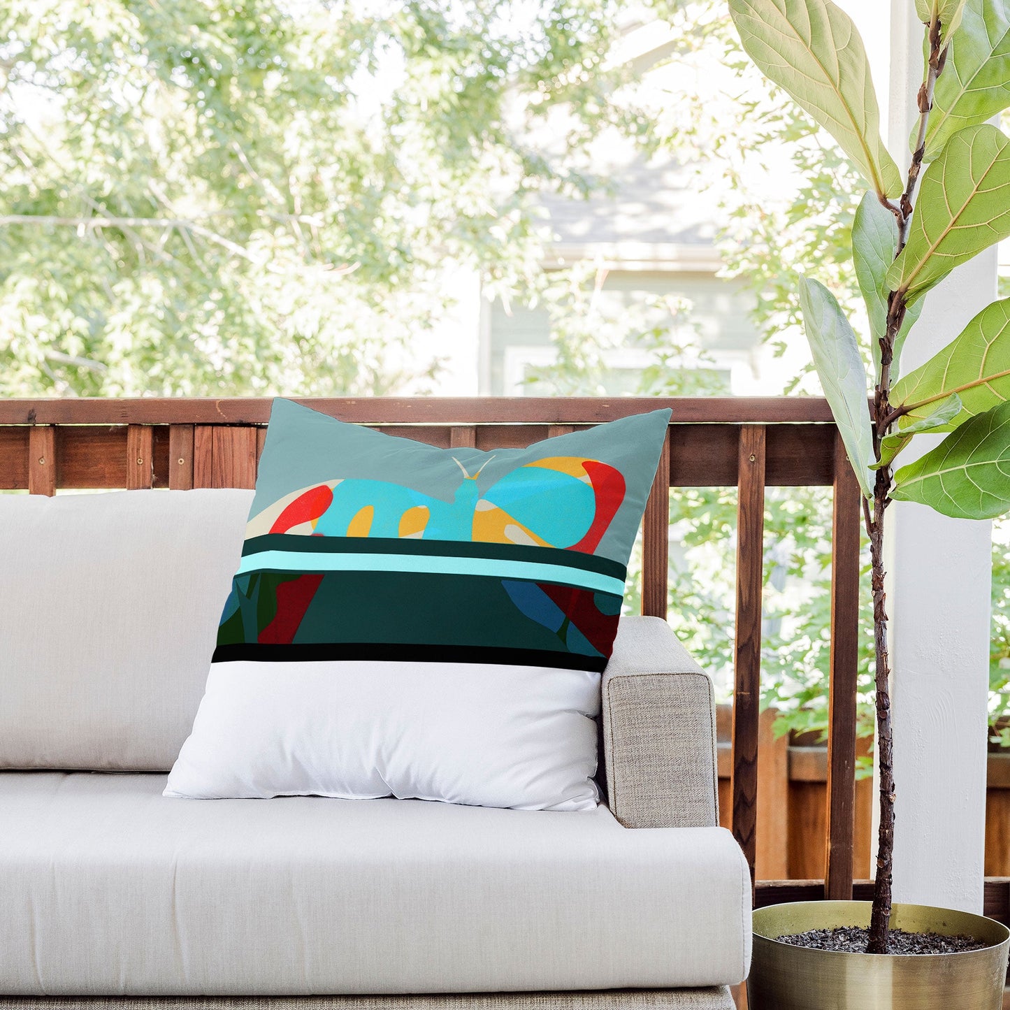 Garima Dhawan flight 5 Outdoor Throw Pillow