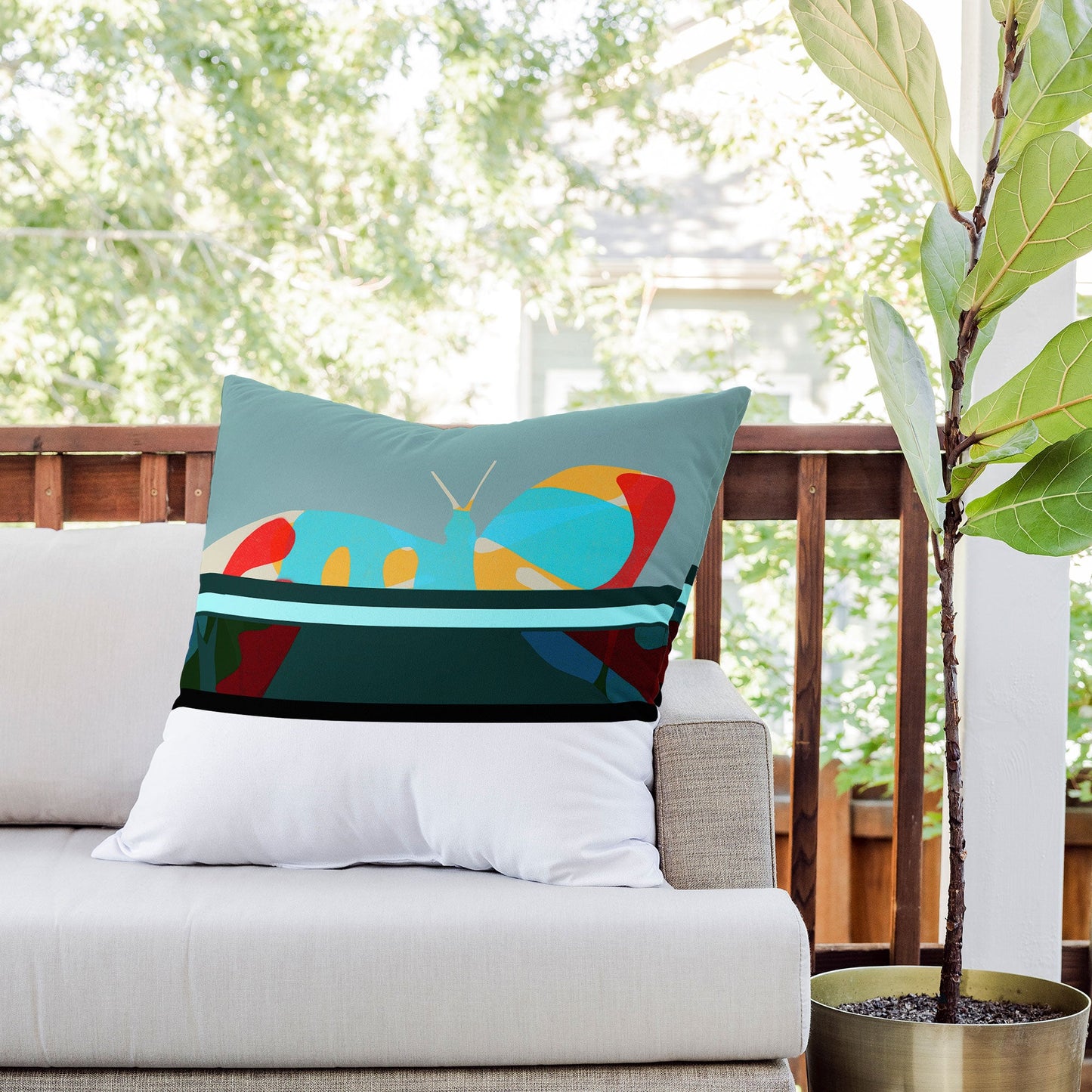 Garima Dhawan flight 5 Outdoor Throw Pillow