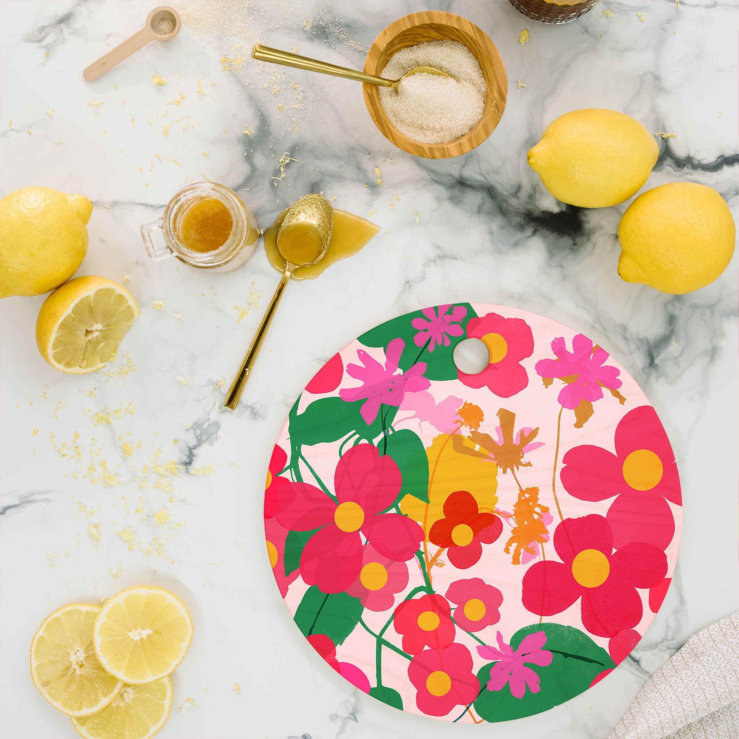 Garima Dhawan garden 2 Cutting Board Round