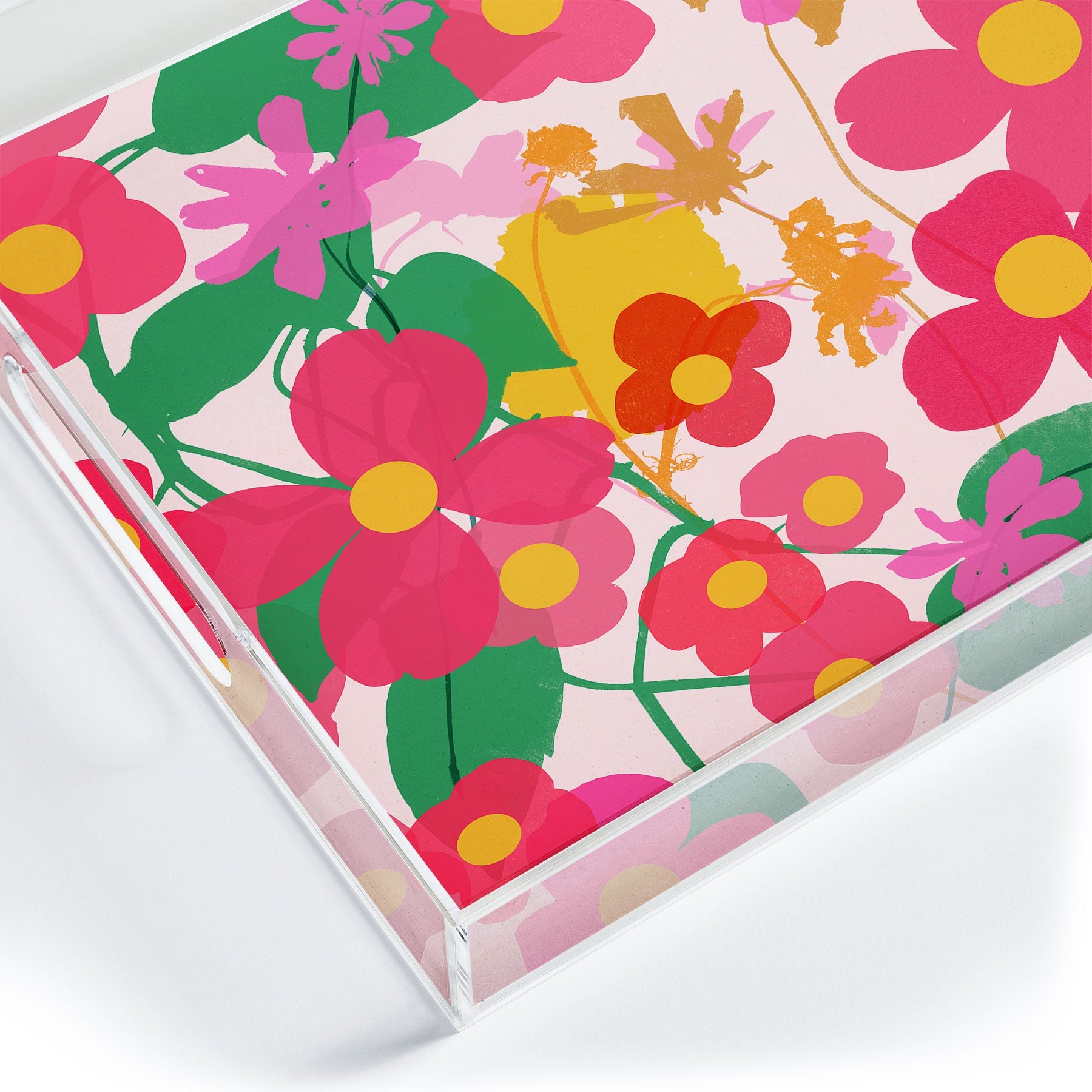 Garima Dhawan garden 2 Acrylic Tray