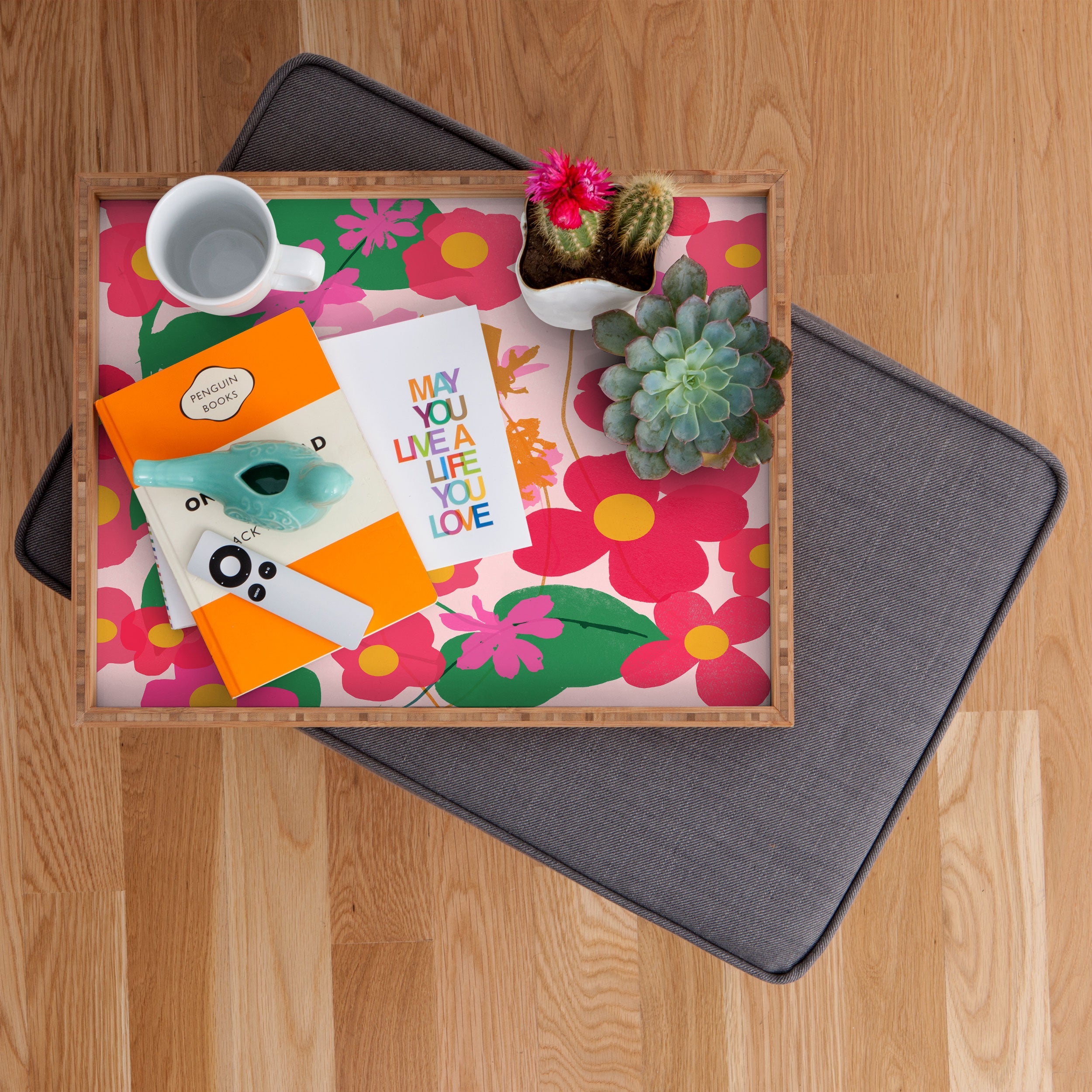 Garima Dhawan garden 2 Rectangular Tray