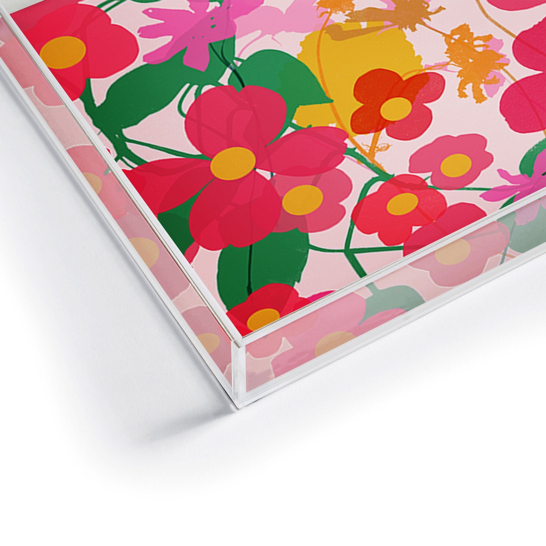 Garima Dhawan garden 2 Acrylic Tray