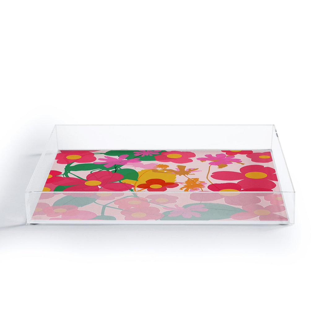 Garima Dhawan garden 2 Acrylic Tray