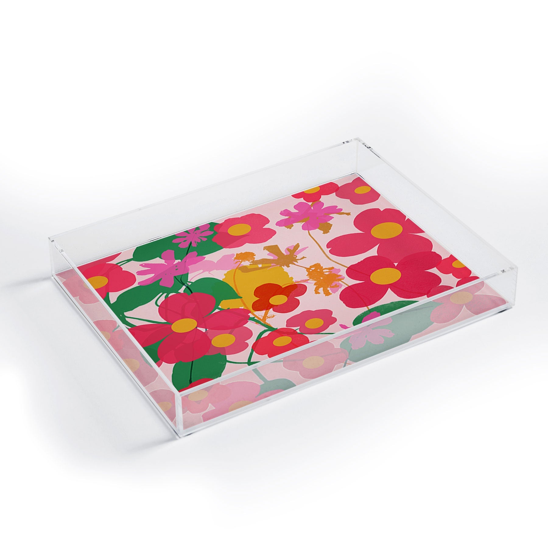 Garima Dhawan garden 2 Acrylic Tray