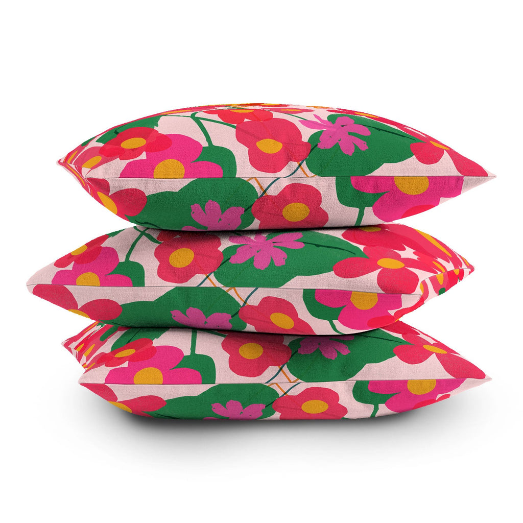 Garima Dhawan garden 2 Outdoor Throw Pillow