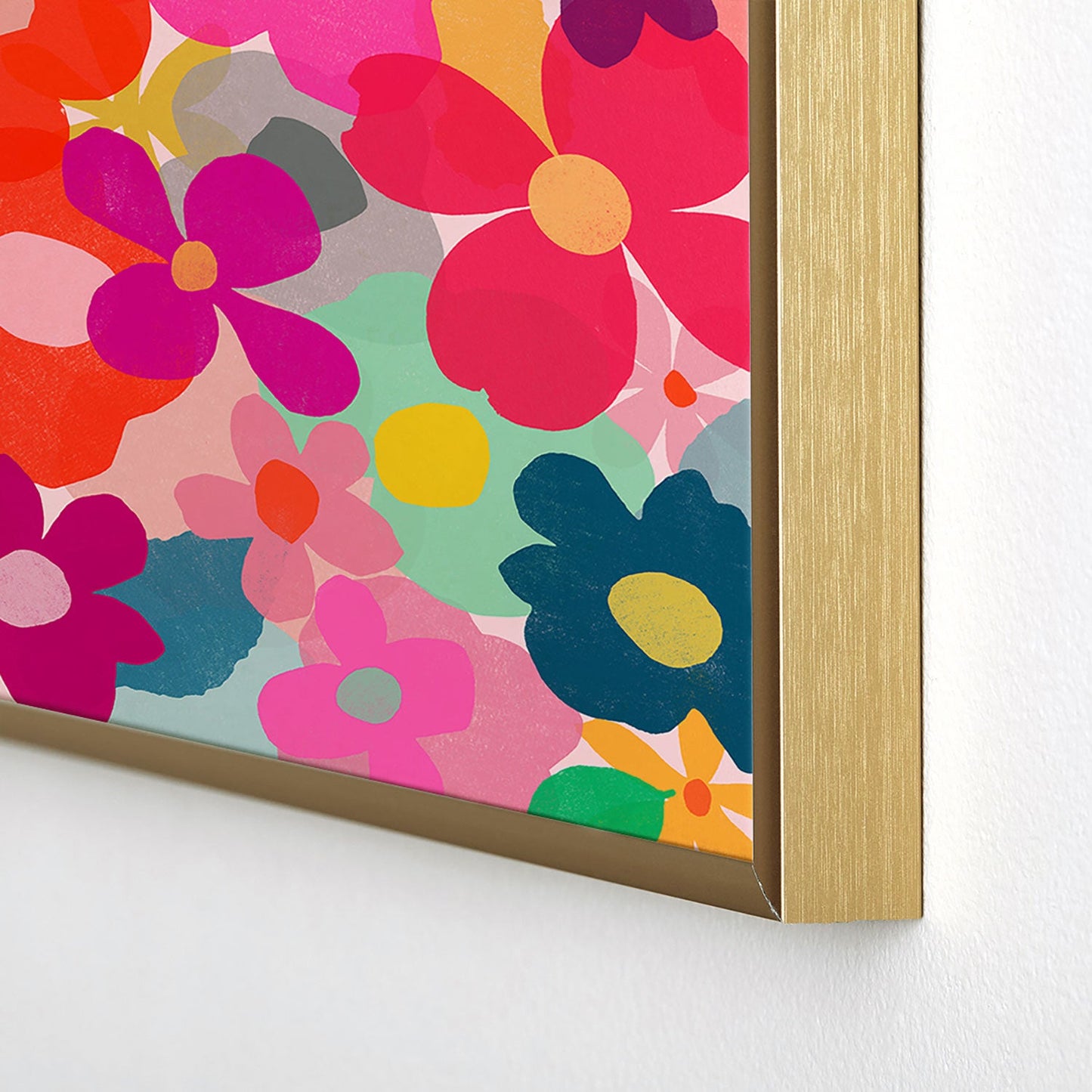Garima Dhawan garden 3 Square Metal Framed Art Print