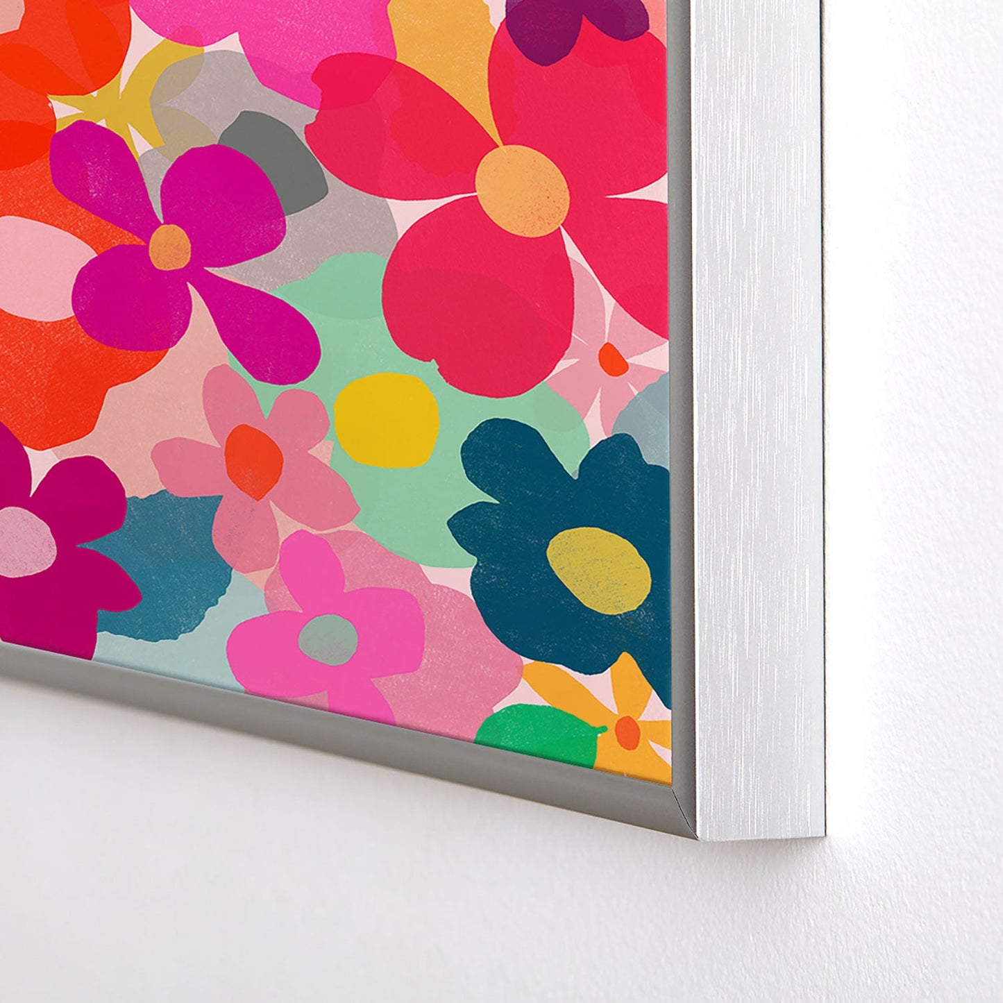 Garima Dhawan garden 3 Square Metal Framed Art Print