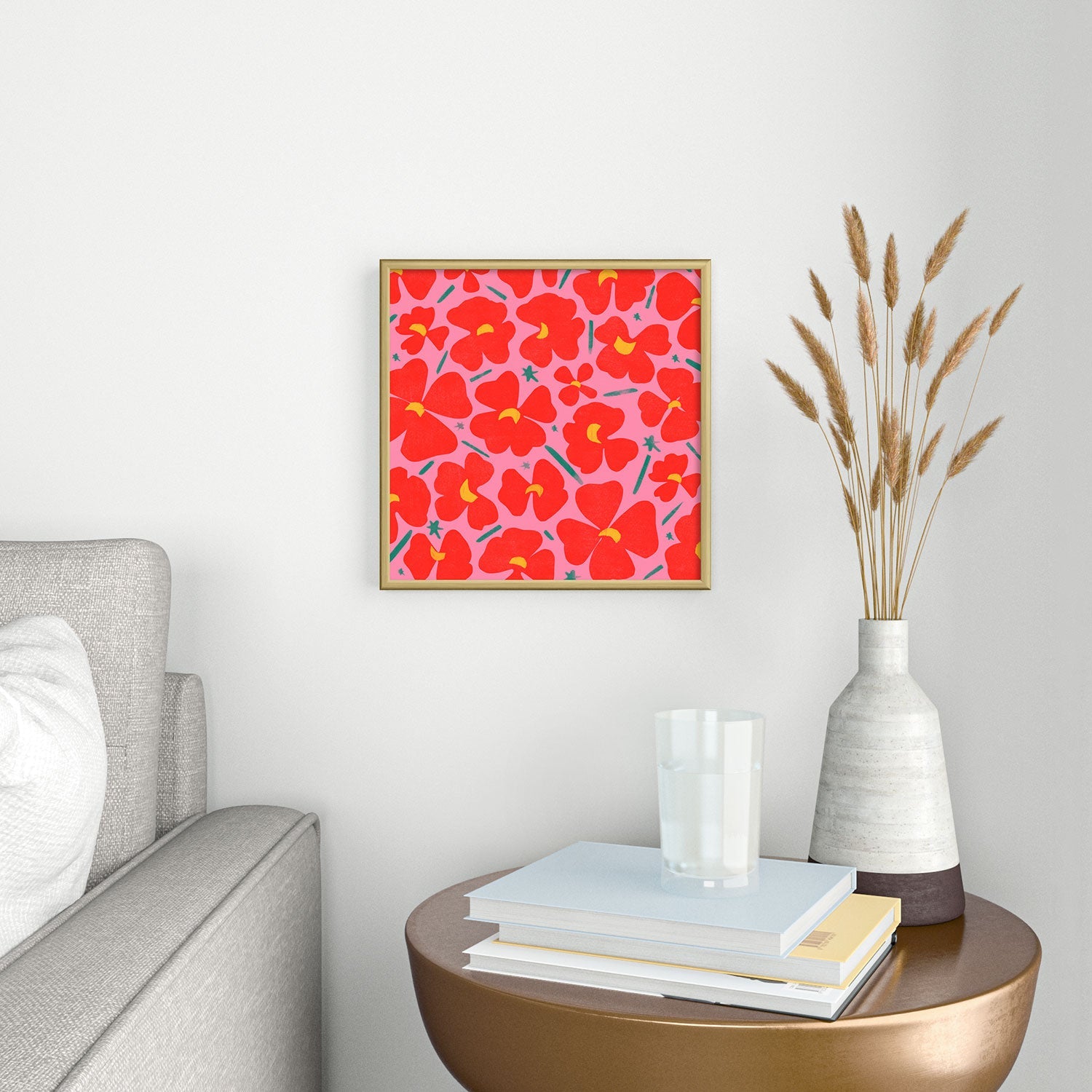 Garima Dhawan Merry1 Square Metal Framed Art Print