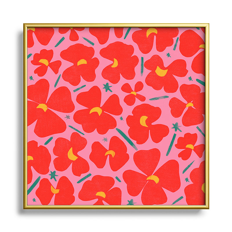 Garima Dhawan Merry1 Square Metal Framed Art Print