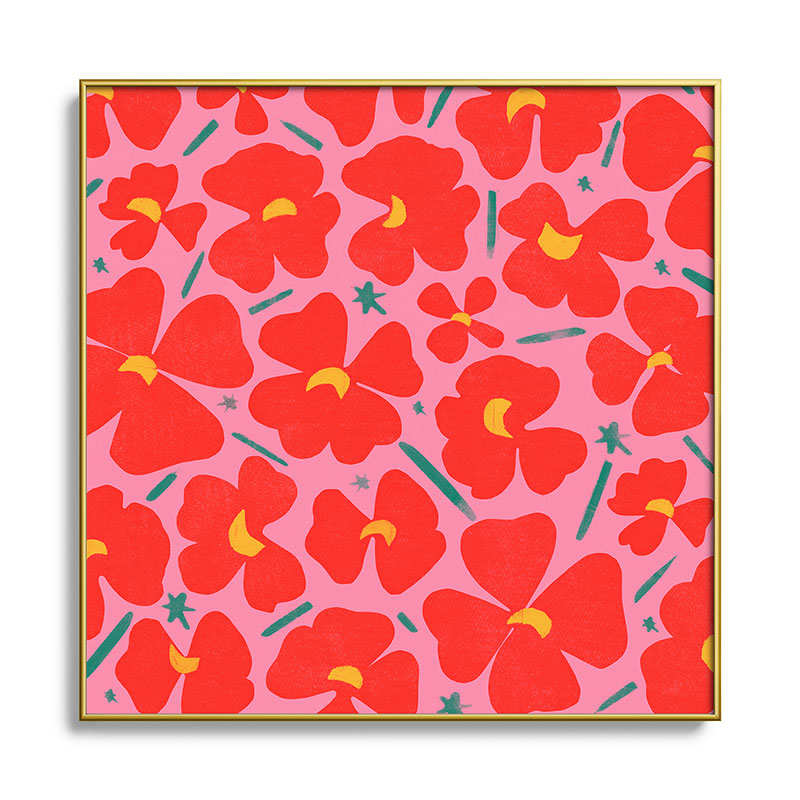 Garima Dhawan Merry1 Square Metal Framed Art Print