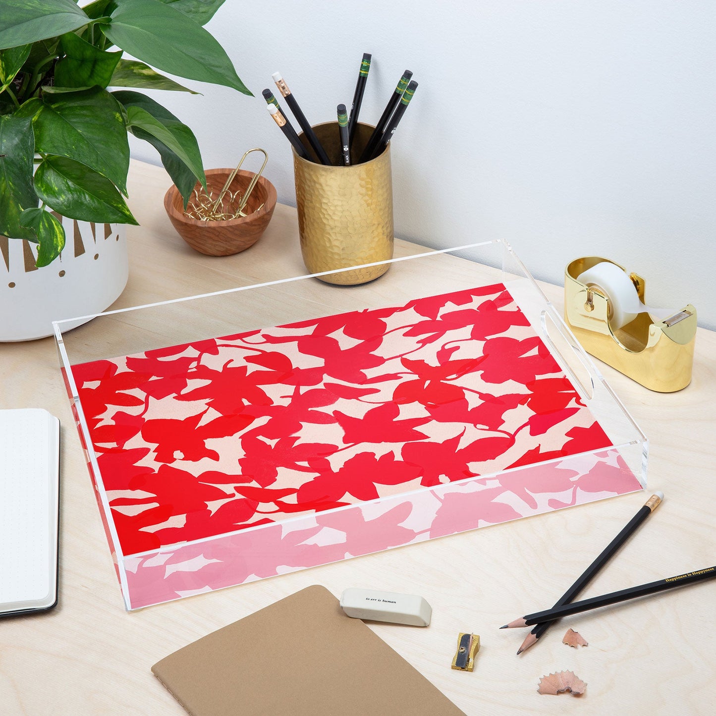 Garima Dhawan My Garden 1 Acrylic Tray
