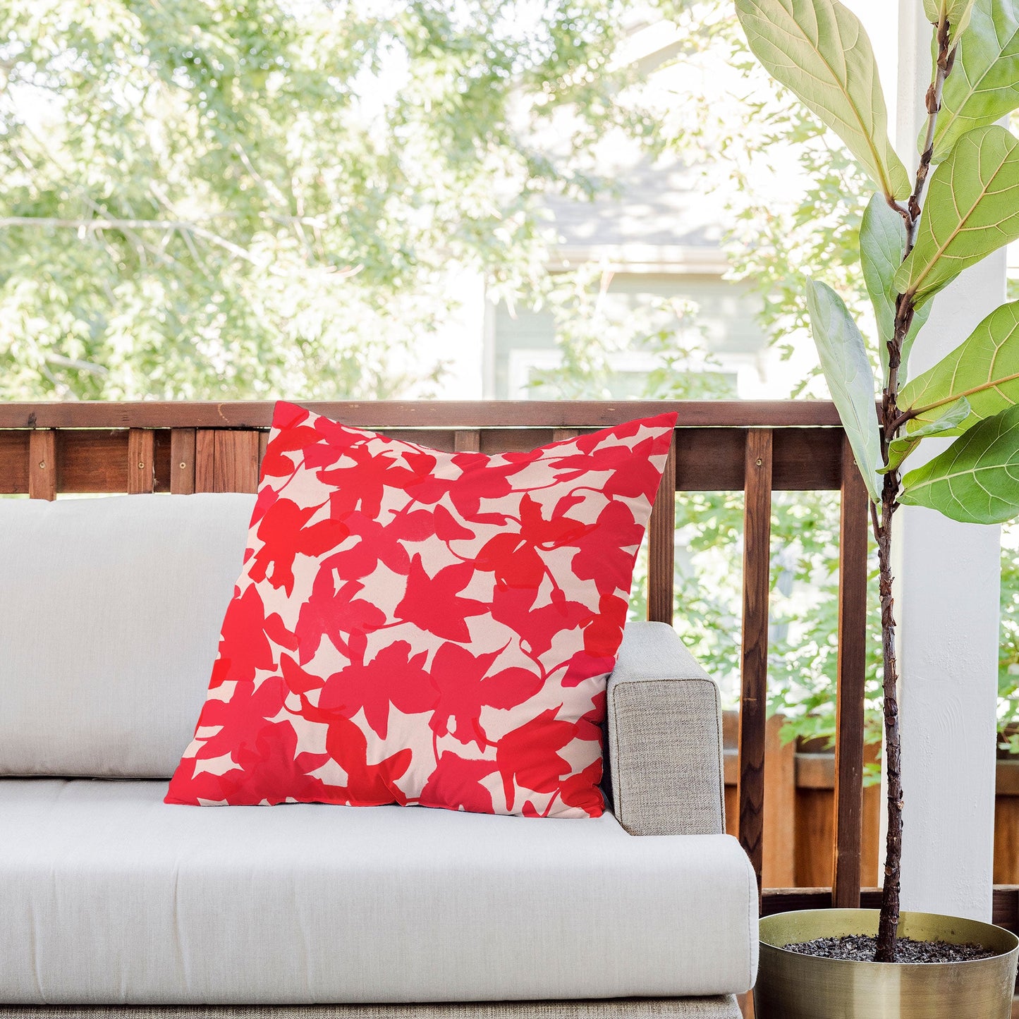 Garima Dhawan My Garden 1 Outdoor Throw Pillow