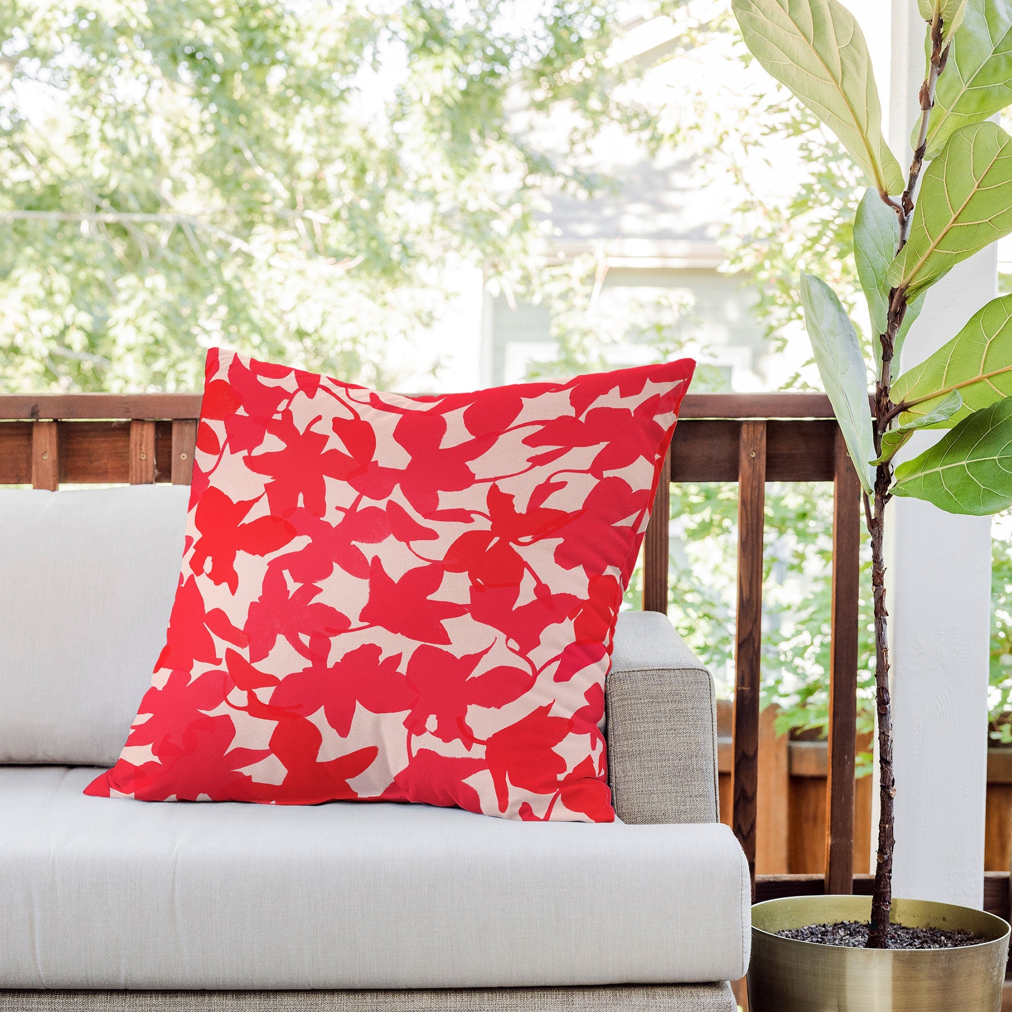 Garima Dhawan My Garden 1 Outdoor Throw Pillow