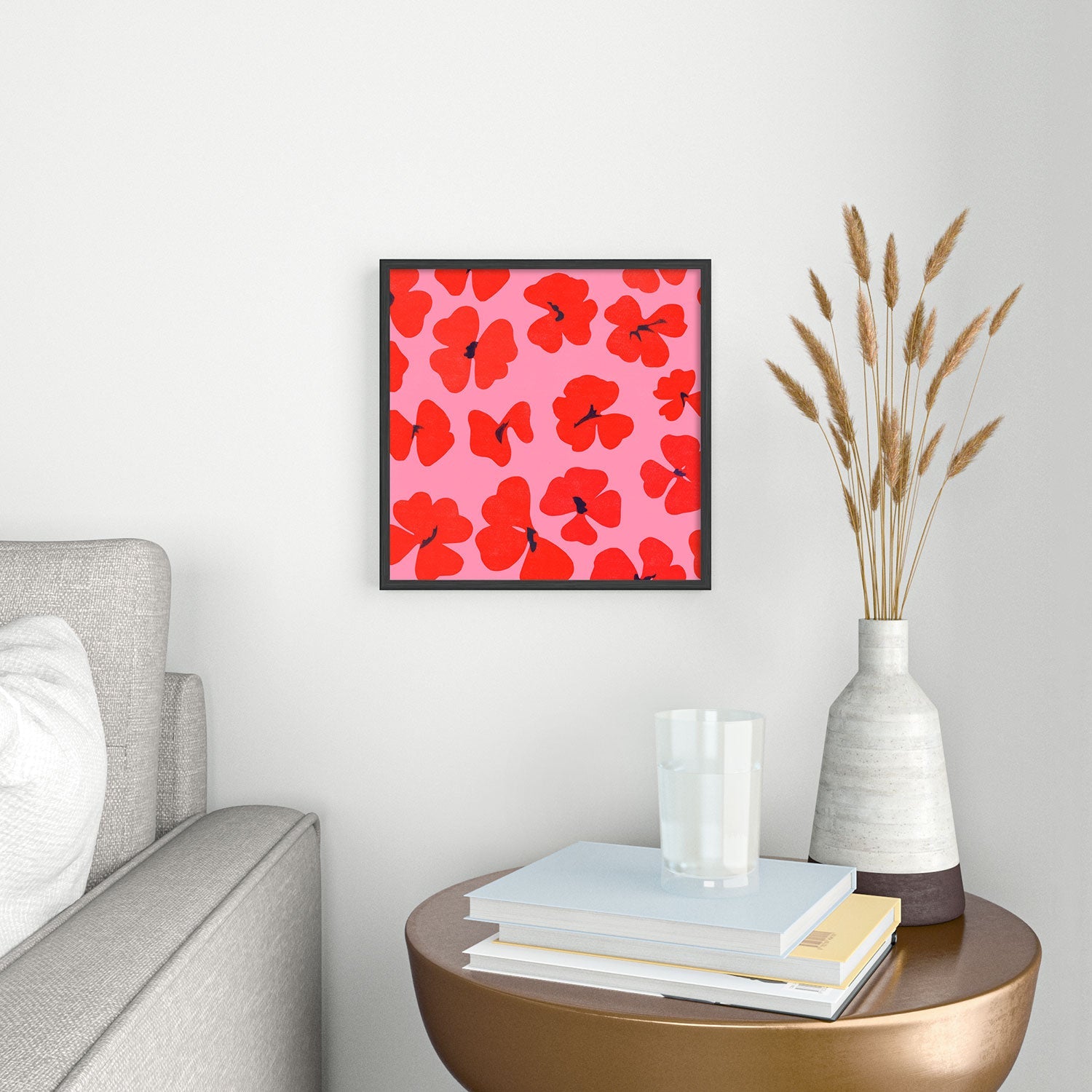 Garima Dhawan oxalis 2 Square Metal Framed Art Print