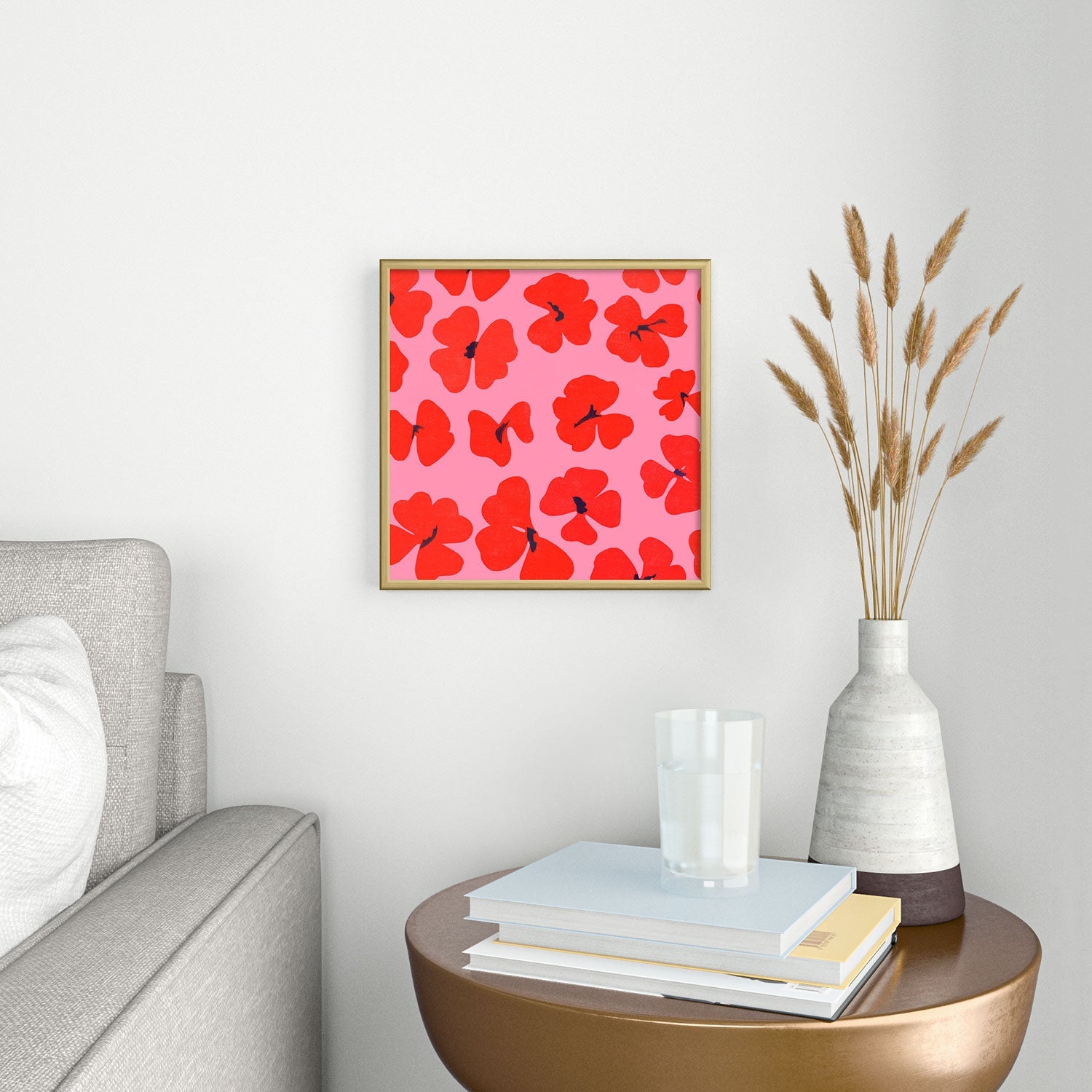 Garima Dhawan oxalis 2 Square Metal Framed Art Print