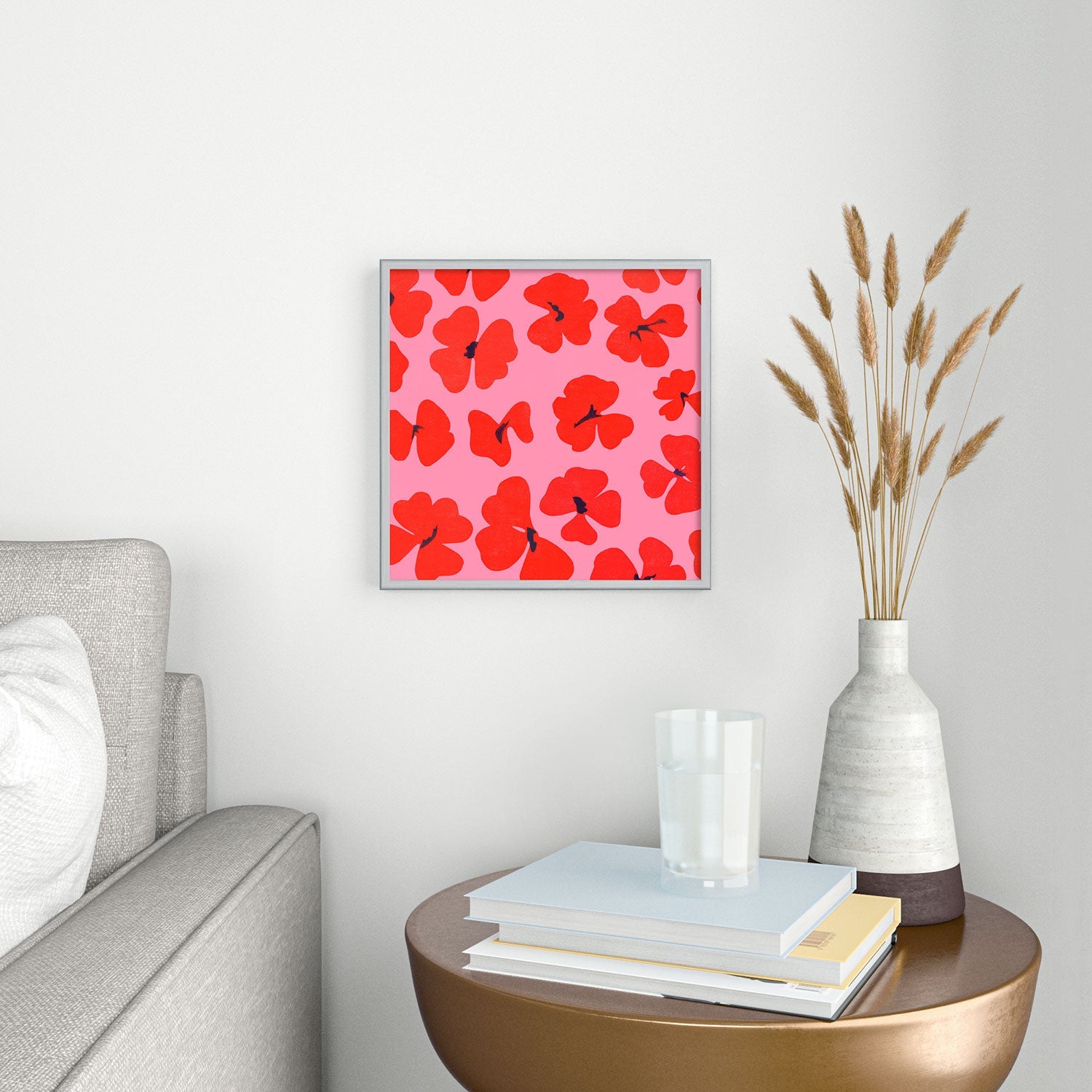 Garima Dhawan oxalis 2 Square Metal Framed Art Print